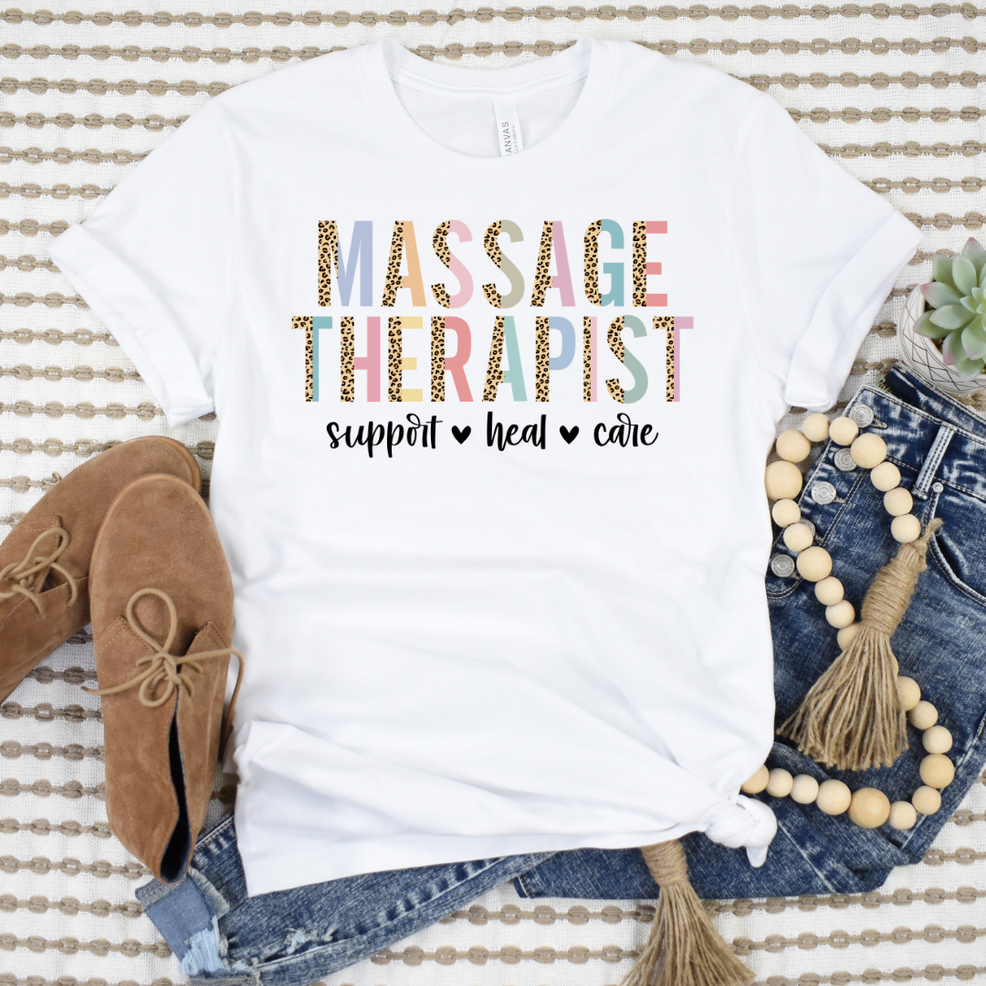 Massage Therapist Leopard DTF Transfer