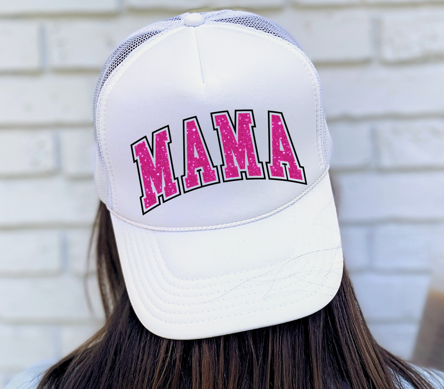 Pink FAUX glitter Mama DTF7772