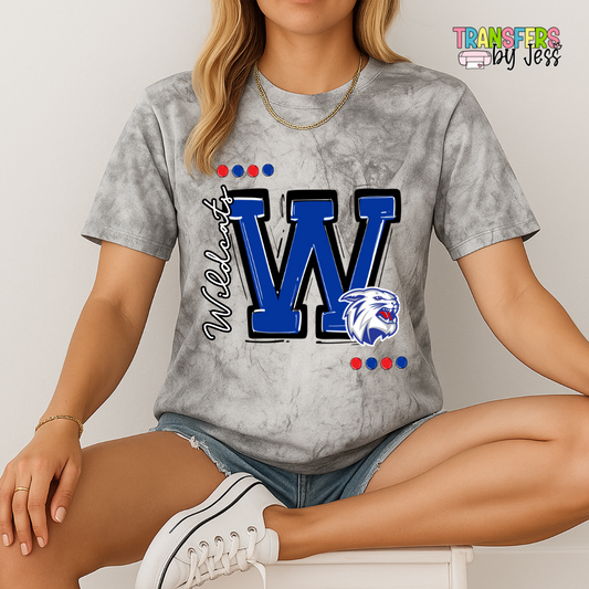Bold Letter Mascot DTF Transfer