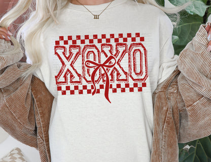 XOXO Coquette Bow Valentine's DTF Transfer