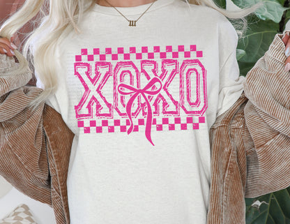 XOXO Coquette Bow DTF Transfer