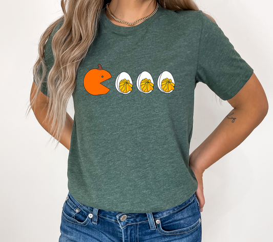 Pumpkin Eating Deviled Eggs - DTF Transfers