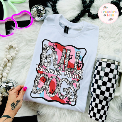Bright Squiggle Dotty Mascot DTF Transfer