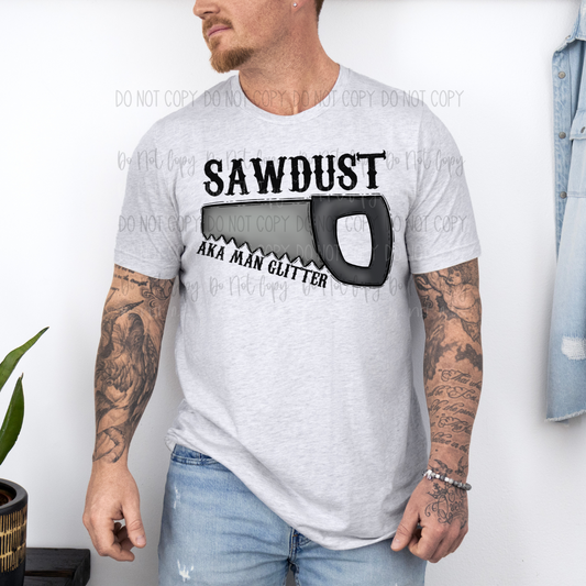 Sawdust Man Glitter DTF Transfer