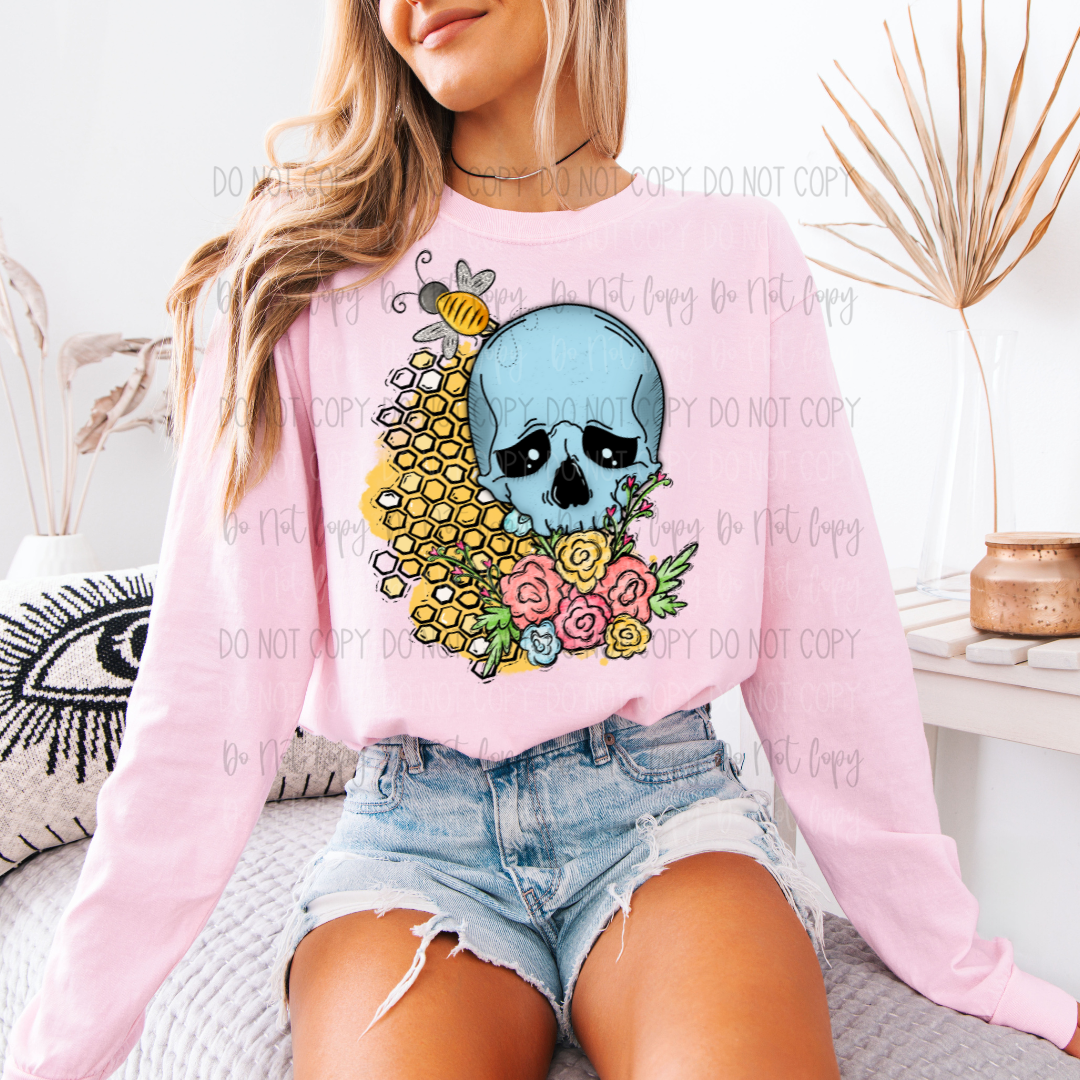 Skullie Bee DTF Transfer