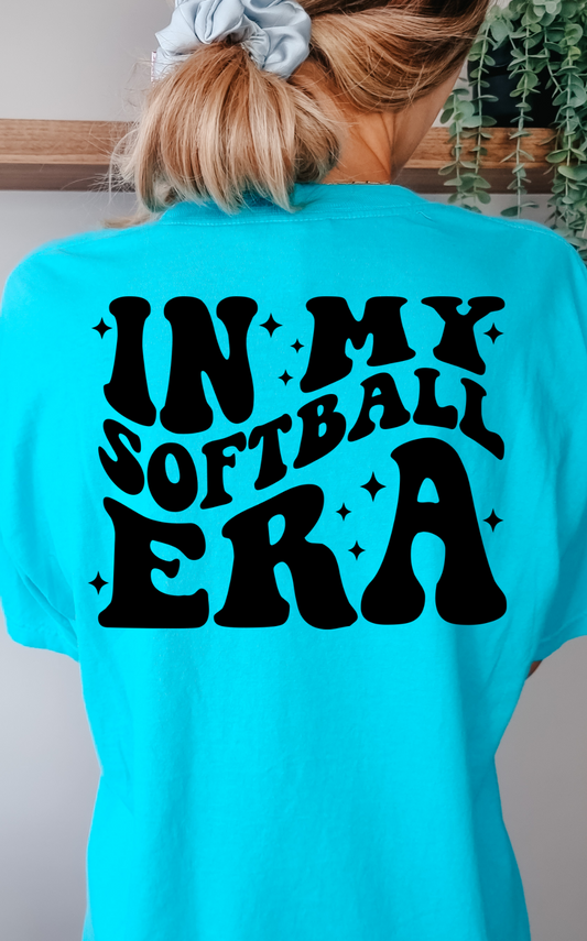 In My Softball Era pocket and back design DTF Transfers DTF4222