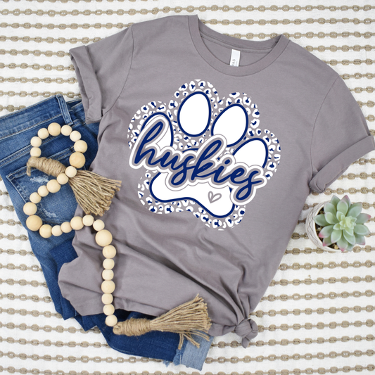 Huskies Paw Blue DTF Transfer