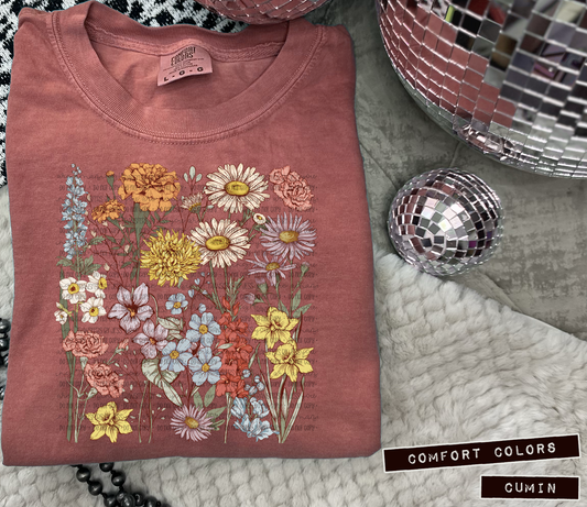Vintage Floral DTF Transfer