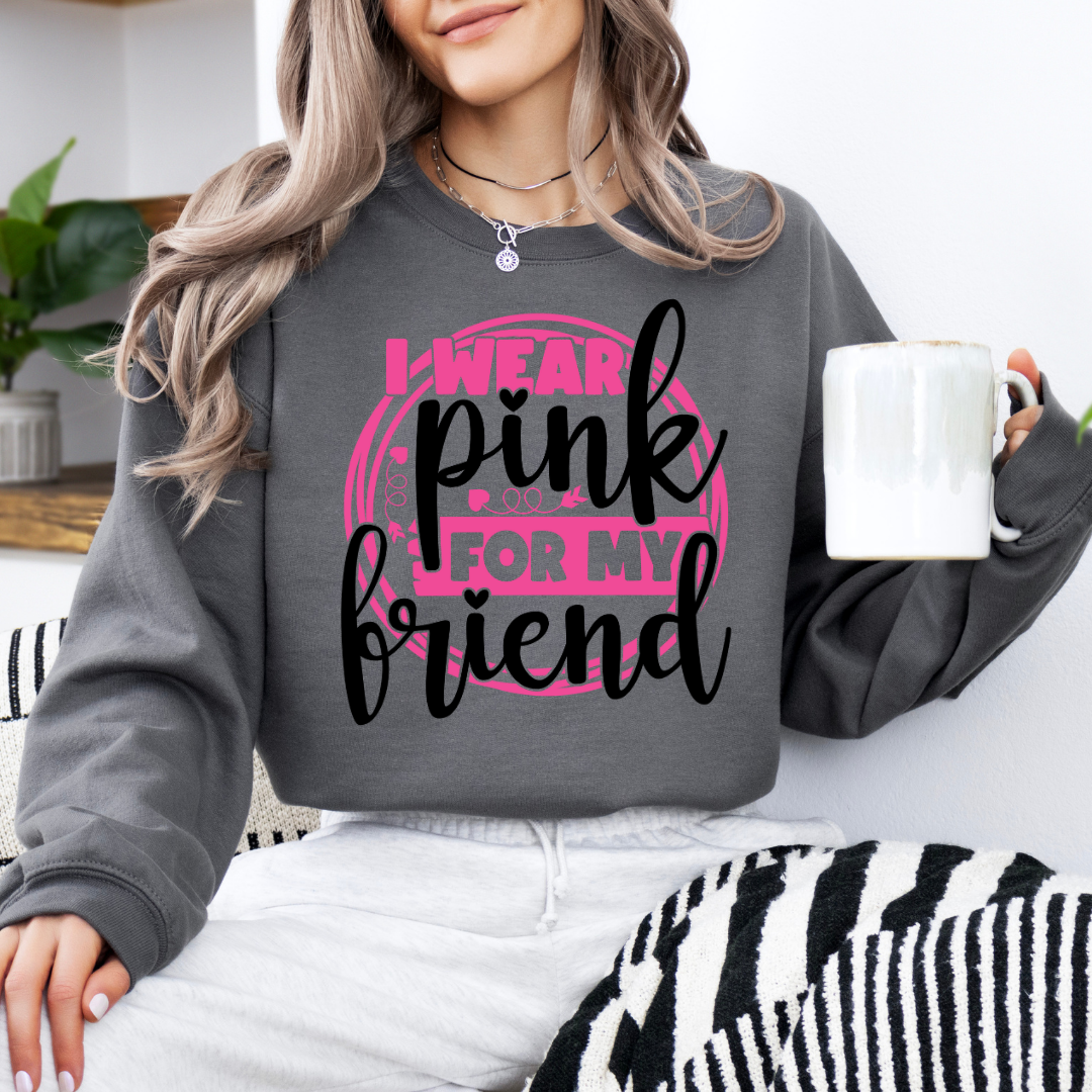 Wear Pink For Friend Circle DTF Transfer