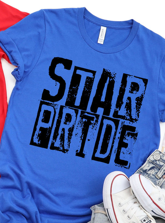 Stockwell Star Pride Black print DTF Transfers