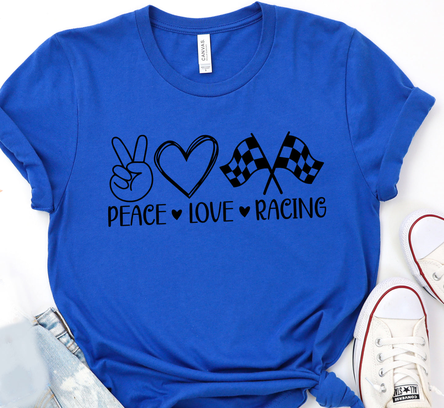 Racing Mom 002  Peace love racing DTF Transfers