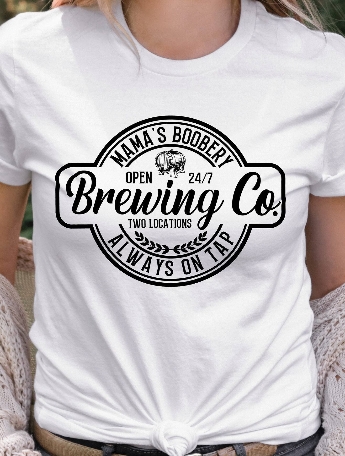 Mama's Boobery on Tap 002 DTF Transfer