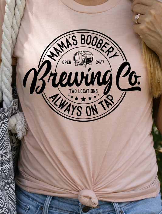 Mama's Boobery on Tap 001 DTF Transfer