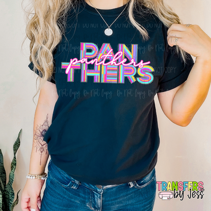 *Custom 90's Neon Vibe Mascot DTF Transfer