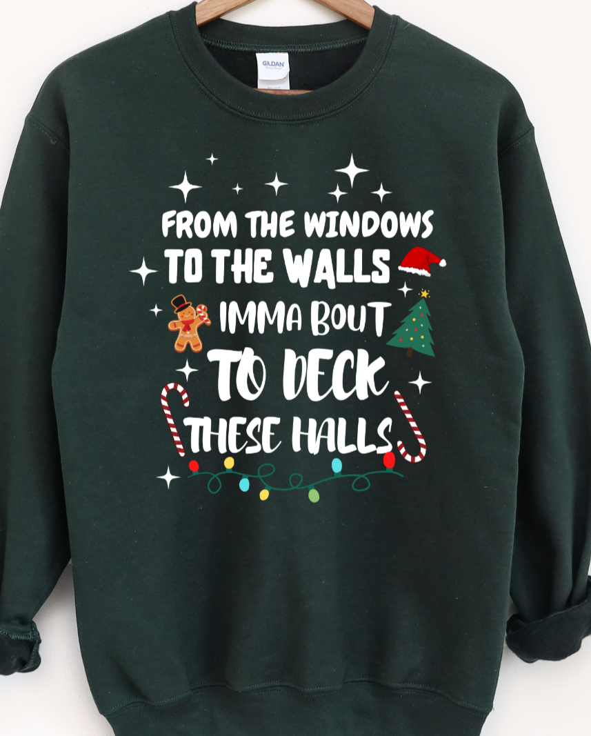From the window to the walls Christmas DTF Transfer  DTF2120