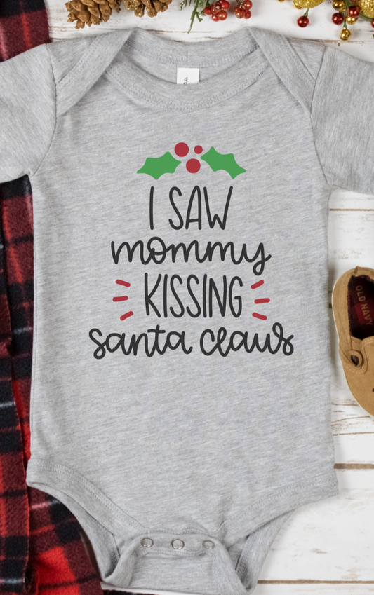 I saw Mommy Kissing Santa Claus Christmas DTF Transfers DTF2166