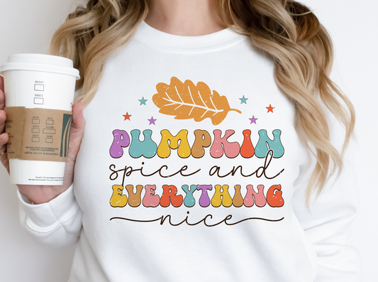 Pumpkin spice and everything nice DTF Transfers DTF4153