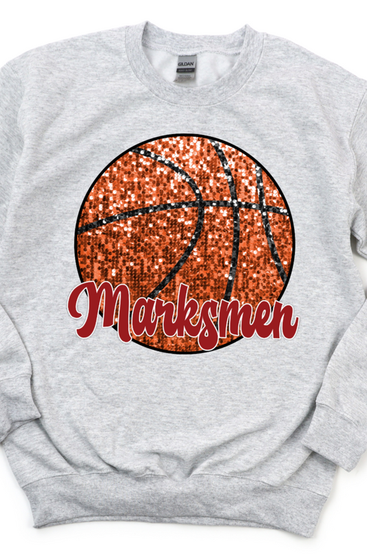 Tell City Marksmen sequin basketball DTF Transfers DTF4200