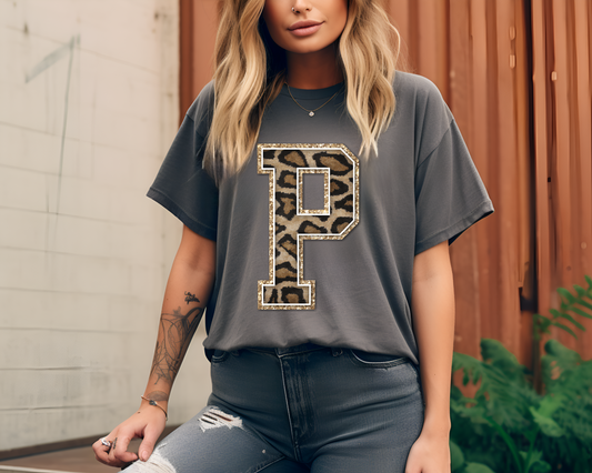 P Black and Gold DTF Transfers
