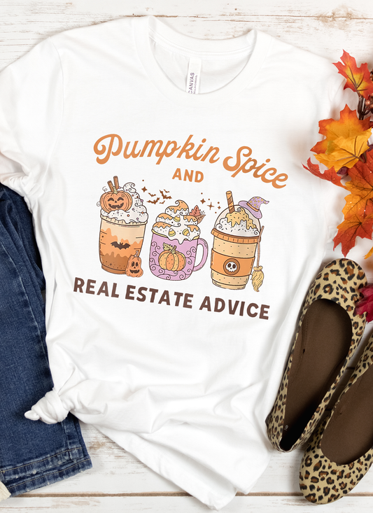 Pumpkin Spice and Real Estate Advice DTF Transfers