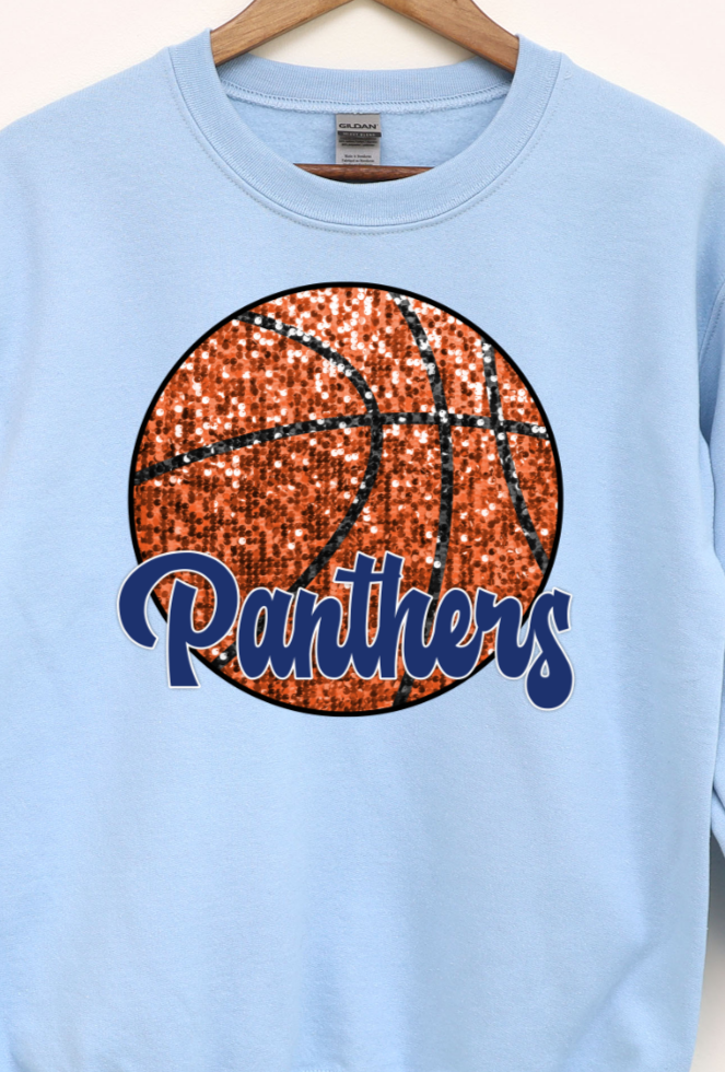 Reitz Panthers sequin basketball DTF Transfers DTF4191