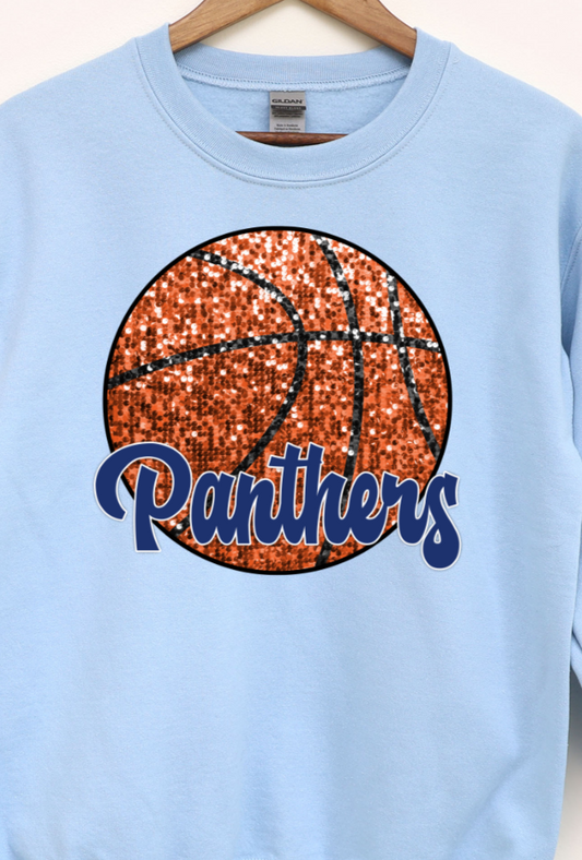 Reitz Panthers sequin basketball DTF Transfers DTF4191