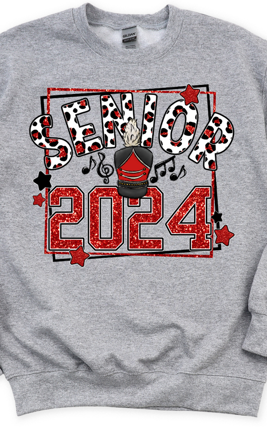 Faux Glitter Senior Band 2024 DTF Transfers