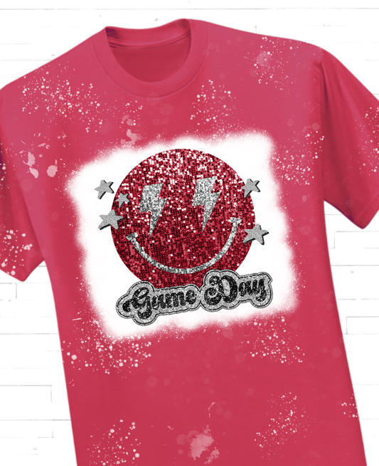 Smile Sequin Game Day 002 DTF Transfers