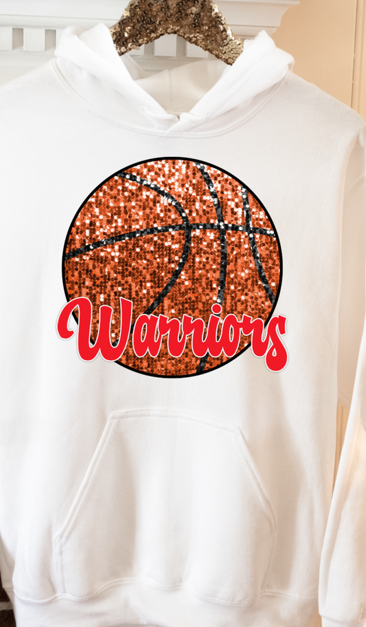 Harrison Warriors sequin basketball DTF Transfers DTF4193