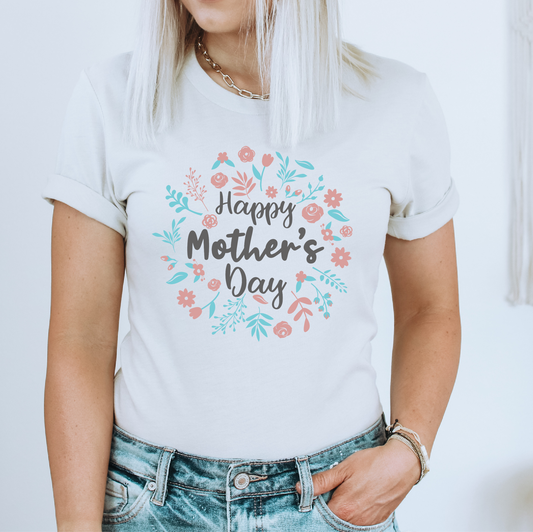 Mother's day wreath DTF Transfers