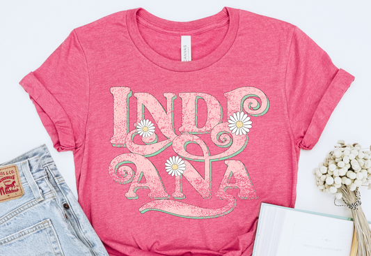 Pink daisy Indiana DTF Print