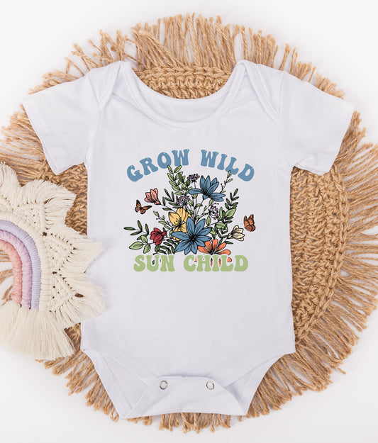 Grow wild sun child DTF Transfers