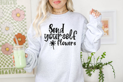 Send yourself flowers DTF Transfers