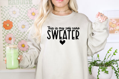 Self care sweater DTF Transfers