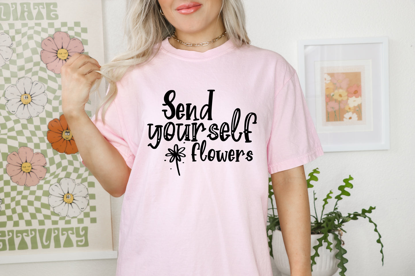 Send yourself flowers DTF Transfers